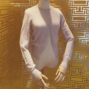 J. Crew Alpaca/Wool Cardigan with Crystal Buttons